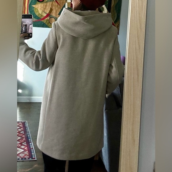 MANGO mixed blend coat.Size Medium.
Color light beige. - Picture 4 of 16